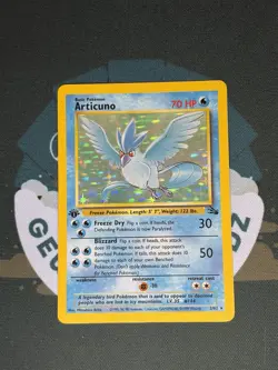 Pokemon TCG Articuno 2/62 1st Edition Holo Rare Fossil WOTC Vintage 1999 LP - Image 1