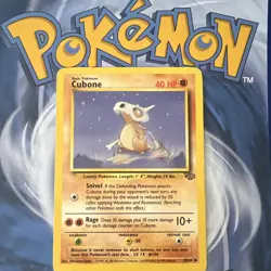 Pokemon TCG Cubone 50/64 Jungle Common Unlimited Regular English 1999 40HP - Image 1