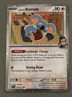 Pokemon TCG Larry's Komala 175/217 | Ascended Heroes | Cosmos Holo + Coin | NM/M - Image 3