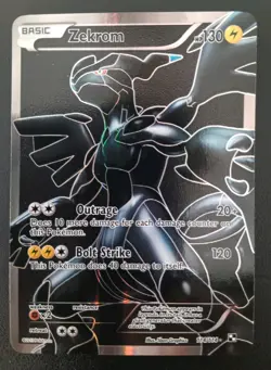 Pokemon TCG Zekrom Black White Holo Card 114/114 Full Art Ultra Rare M/NM - Image 1