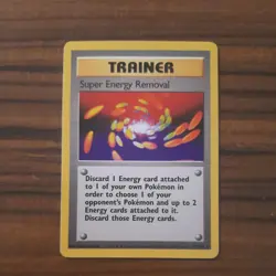 Pokemon TCG Super Energy Removal Trainer Card Base Set 79/102 Unlimited Rare LP - Image 1
