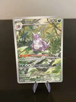Pokemon TCG Nidoking 174/165 Illustration Rare Scarlet & Violet 151 NM - Image 1