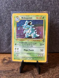 Nidoqueen Swirl 12/130 Holo Rare Base Set 2 LP/MP Pokemon Card - Image 1