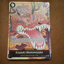 Bandai One Piece Card Game Kouzuki Momonosuke OP16-085 Rare Foil 6000 Cost 5 EN - Image 1