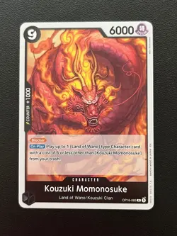Kouzuki Momonosuke OP16-085 FoilThe Time of Battle One Piece - Image 1