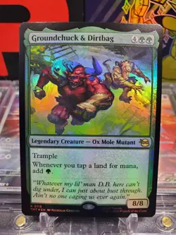 Groundchuck & Dirtbag 0115 Rare *FOIL* Ox Mole Mutant MTG TMNT - Image 1