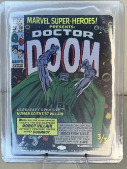 🔥 Mtg Marvel Super Heroes Dr Doctor Doom Foil Comic Art Magic: The Gathering - Image 1