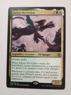 Drizzt Do'Urden 220 R AFR Adventures In The Forgotten Realms DnD MTG NM - Image 1