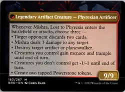 Phyrexian Dragon Engine 163 Rare The Brothers' War Magic: The Gathering LP - Image 2