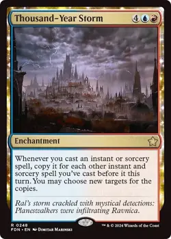THOUSAND-YEAR STORM x4 mtg NM-M Foundations 4 Rare - Image 1