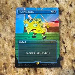SpongeBob Rare Counterspell 7010 Secret Lair Foil Alt Art Rare - Image 1