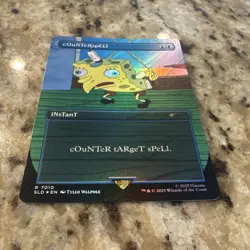 SpongeBob Rare Counterspell 7010 Secret Lair Foil Alt Art Rare - Image 3