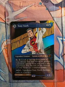 Tony Stark The Invincible Iron Man Comic Book Foil M0392 NM MTG MARVEL HEROS - Image 1