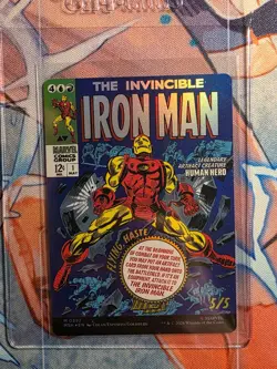 Tony Stark The Invincible Iron Man Comic Book Foil M0392 NM MTG MARVEL HEROS - Image 2