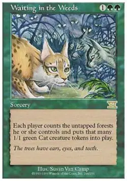 Waiting in the Weeds - Medium Play MTG Classic 6th Edition - Image 1