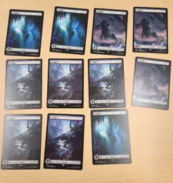 NM MTG Final Fantasy Basic Land Card Lot of 41 - Image 5
