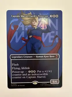 Captain Marvel, Earth's Protector (Borderless) (0354) Marvel Super Heroes Foil - Image 1