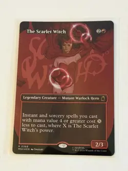 The Scarlet Witch Borderless Marvel Super Heroes Foil 368 - Image 1