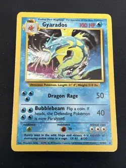 1999 Base Set Vintage Pokemon 2 Card Lot: Holo Gyarados 6/102 x2 - Image 2