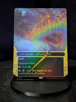 Cascading Cataracts #0005 Edge of Eternities Stellar Sights Borderless Foil NM - Image 1