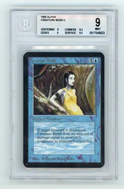 Magic the Gathering Creature Bond 1993 Alpha MTG BGS 9 - Image 1
