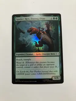 Spider-Rex, Daring Dino (# 116) - MTG Marvel's Spider-Man - FOIL - NM - Image 1