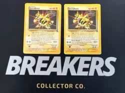 Electabuzz Black Star Promo Kids WB Pokemon First Movie Gold Stamp 2 Card Lot - Image 1