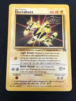 Electabuzz Black Star Promo Kids WB Pokemon First Movie Gold Stamp 2 Card Lot - Image 2