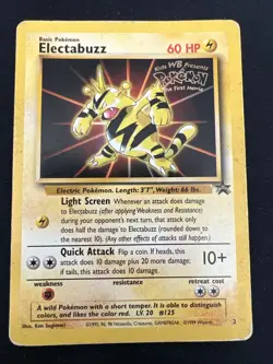 Electabuzz Black Star Promo Kids WB Pokemon First Movie Gold Stamp 2 Card Lot - Image 5