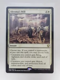 Mtg - Akroma's Will - Commander Legends (CMR) - Rare - #3 - NM - Image 1