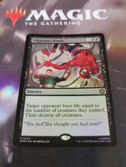 Mtg. Villainous Wrath. Foil. Marvel's Spider-Man. Pack Fresh - Image 1