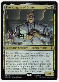 The Kingpin of Crime 0220 (FOIL) Marvel Super Heroes (MSH) MTG NM/M - Image 1