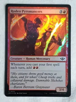 Rodeo Pyromancers 143 Outlaws of Thunder Junction Foil Magic the Gathering - Image 1