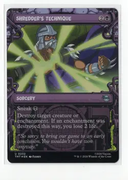 MTG | TMNT - Shredder's Technique #0232 U SHOWCASE FOIL Sewer Frame Magic - Image 1