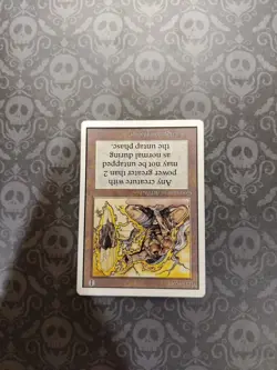 Vintage 1993 MTG Unlimited Edition Meekstone Card - Image 3