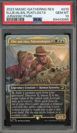 2023 MTG Ellie and Alan, Paleontologists PSA10 - Image 1