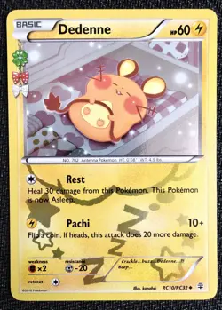Dedenne - RC10/RC32 Radiant Collection Generations Pokemon Card VLP RC10/RC32 - Image 2