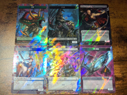 MTG MOM March of the Machine Japan Limited Signed Foil 6 Token Complete Set - Image 1