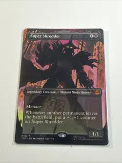 Super Shredder Non-Foil Borderless Mythical Teenage Mutant Ninja Turtles 217 NM - Image 1