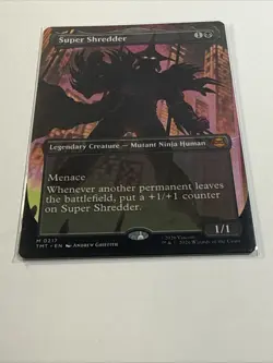 Super Shredder Non-Foil Borderless Mythical Teenage Mutant Ninja Turtles 217 NM - Image 5
