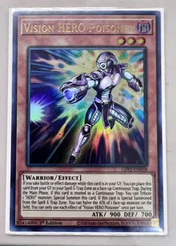 Yugioh! Vision HERO Poisoner - GFP2-EN058 - Ultra Rare - 1st Edition Near Mint, - Image 1