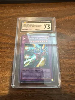 2003 Yu-Gi-Oh TCG XYZ-Dragon Cannon Collector Tins BPT-010 Secret Rare CGC 7.5 - Image 1