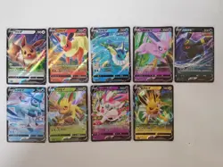 2025 pokemon S-chinese gem pack2 cbb2c Eevee V & VMAX（18 card set） Holo NM - Image 3