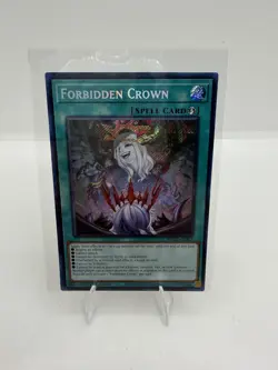 Yu-Gi-Oh Forbidden Crown Spell Card BPRO-EN067 1st Edition Secret Rare - Image 1