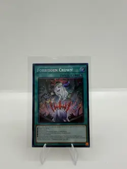 Yu-Gi-Oh Forbidden Crown Spell Card BPRO-EN067 1st Edition Secret Rare - Image 2