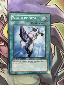 HA01-EN027 Wrath Of Neos Secret Rare Limited Edition NM Yugioh Card - Image 1