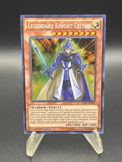 Yu-Gi-Oh! TCG Legendary Knight Critias 1st Edition DRL2-EN002 NM Secret Rare - Image 1