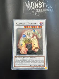 YUGIOH COLOSSAL FIGHTER SUPER RARE 5DS1-EN043 1ST EDITION - Image 1