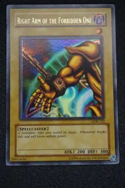 Right Arm of the Forbidden One LOB-122 The Legend of Blue Eyes White Dragon... - Image 1
