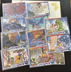 Japanese Digimon Upper Deck Animated Series Cards Vintage Lot of 10 A4 - Image 1